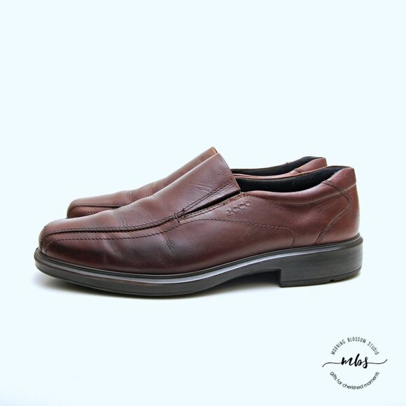 Ecco Helsinki Brown Leather‎ Loafer Slip Ons main image 12